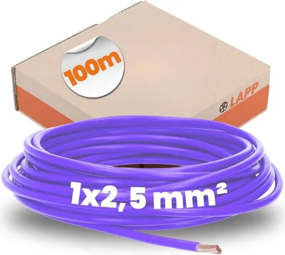 Zdjęcie produktu dla LAPP 4520072 H07V-K 1 x 2,50 mm² fioletowy 100 m (4520072)