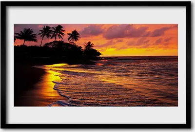 Produktbild von Bild 60x40 MDF-Rahmen Wandkunst Meer Landschaft
