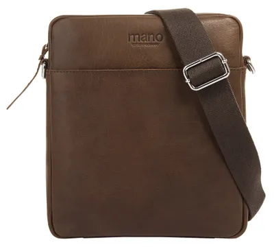 Zdjęcie produktu dla Torba na ramię męska/damska "Don Paolo" marki mano, kolor brązowy, model 020692