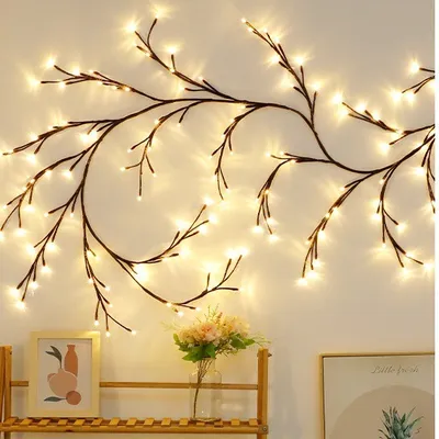 Produktbild von Dekorative Lichter,Zweige,Reben,144 LED -Lampenperlen, 2,5M, 3000K