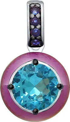 Produktbild von Sokolov Anhänger aus 925 Silber mit Sitall, Zirkonia und Emaille