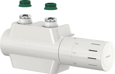 Produktbild von Simplex Ventilhahnblock VARIODESIGN, mit Th.-Kopf TC-D1 und Blende, weiß