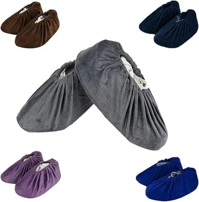 Produktbild von Famanu Schuhüberzüge 5 Paar – Flanell – Waschbar und rutschfest