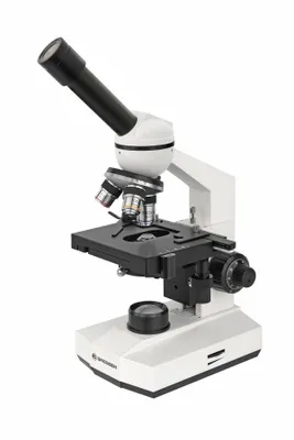Produktbild von Bresser Optics ERUDIT, Optisches Mikroskop, Schwarz, Weiß, Aluminium, Kunststoff, 400x, 40x, LED