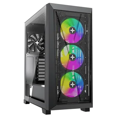 Obrázek produktu pro Xilence CASE Xilent x X912.aRGB aRGB Midi Tower full mesh with 3 x Fan en 1 Black - Midi/Minitower