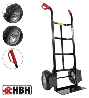 Produktbild von HBH Profi Schwerlast Sackkarre Transportkarre 320kg pannensicher PolyurethanRad **