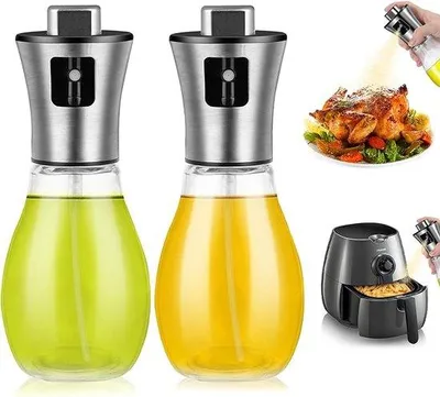 Produktbild von Ölsprühflasche 200ml Glas für Heißluftfritteuse Salat Grill