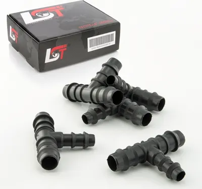 Produktbild von 5x T-Verbinder PE-Reduzierstück Bewässerungssystem Tropfbewässerung 16x12x16mm
