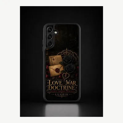 Productafbeelding van Samsung S22 Plus hoesje, telefoonhoesje, beschermhoesje, case met een liefdevol oorlogsmotief – LUNØIR ©