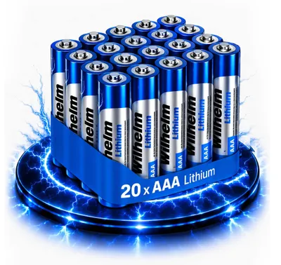 Produktbild von 20 Wilhelm LITHIUM AAA / Mikro Lithium Batterien im Shrink LR03, FR03, L92