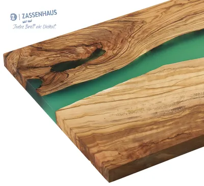 Produktbild von Zassenhaus Servierbrett, Olive grün 45 x 22 x 1,5 cm