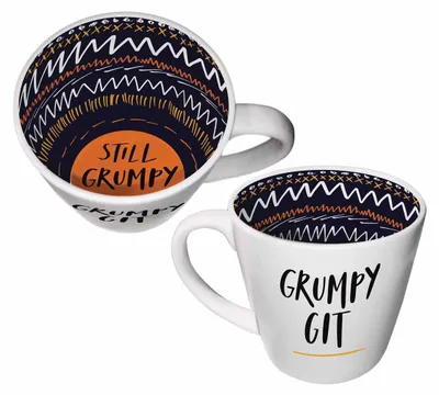 Mok mit Geschenkbox – Grumpy Git, 350 ml, Keramik