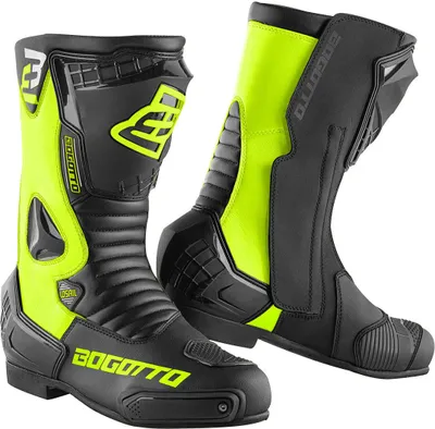 Zdjęcie produktu dla Buty motocyklowe Bogotto Losail, czarny/niebiesko-żółty, 46