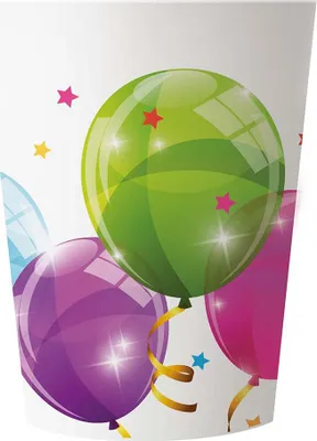 Immagine prodotto di Bicchiere di plastica palloncini compleanno 230ml 2 pz