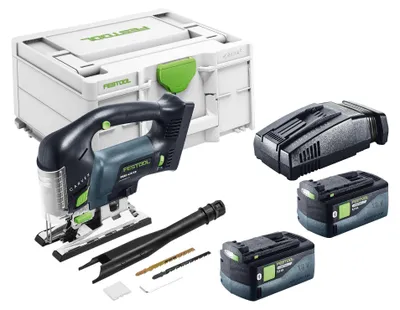 Produktbild von Festool PSBC 420 EB-Basic Akku Pendelstichsäge 18 V 120 mm Brushless + 2x Akku 5,0 Ah + Schnellladegerät + Systainer