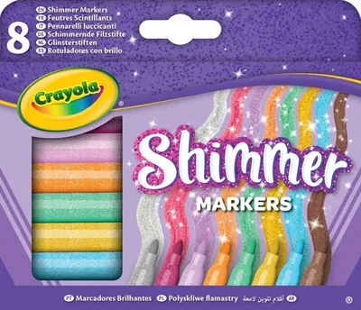 Immagine prodotto di Set di 8 pennarelli glitterati Crayola per lavori creativi
