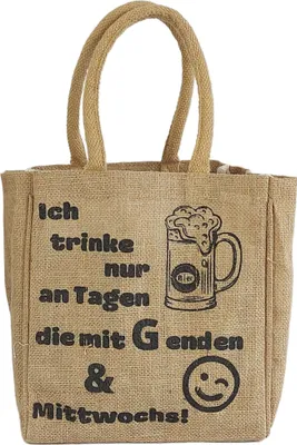Produktbild von Domelo Flaschenträger mit 6 Fächer. 100% Vegane Bierflaschentasche/ Flaschentasche