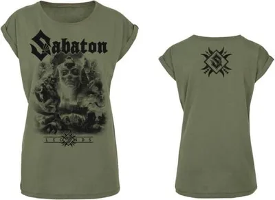 Produktbild von Sabaton T-Shirt Damen Legends khaki Band-Merch, Bands 100% Baumwolle S