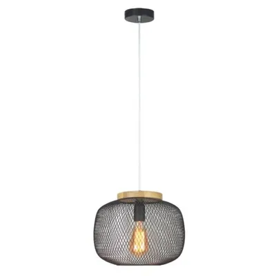 Obrázok produktu pre Škandinávska závesná lampa E27 1x40W farba čierna 5238 Rupert Rabalux