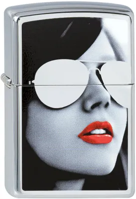 Produktbild von Original Zippo Feuerzeug mit Gold-Design, mehrfarbig