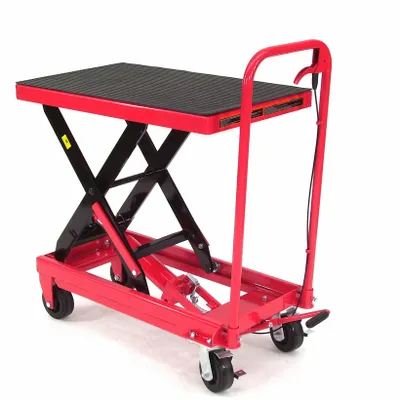 Produktbild von Hubtischwagen 500kg fahrbarer Hubtisch Scherenhubwagen hydraulisch Transportwagen Rollwagen 06321