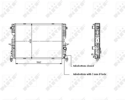 Produktbild von NRF Kühler, Motorkühlung  509729