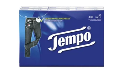 Obrázek produktu pro Čtyřvrstvé kapesníky Tempo Cotton Touch Gentle 6x10 kusů