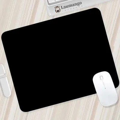 Image de CHPN – Tapis de souris – Noir – 240 x 200 mm – Antidérapant – Sans logo – Noir – Accessoire informatique