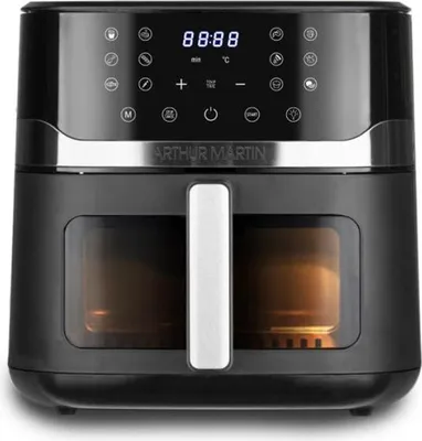 Zdjęcie produktu dla Frytkownica na gorące powietrze – ARTHUR MARTIN – AMPAF1800 – pojemność 10 l – 1800 W – 10 programów gotowania