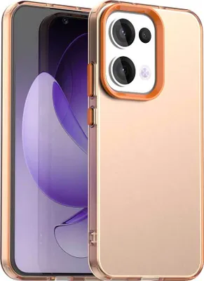 Produktbild von Handyhülle für Oppo Reno13 5G Schlank Durchscheinend Matt Stoßfest Schutzhülle Orange