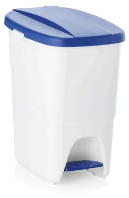 Immagine prodotto di Cestino a pedale con coperchio blu, 25 litri