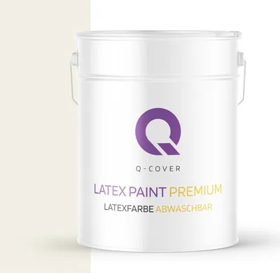 Produktbild von Latexfarbe Abwaschbar | Weiß-beige 10 L | Innenfarbe | Wandfarbe | Deckenfarbe | Klasse 2 Mattfarbe Für Allergiker Scheuerfest Geruchlos Frei