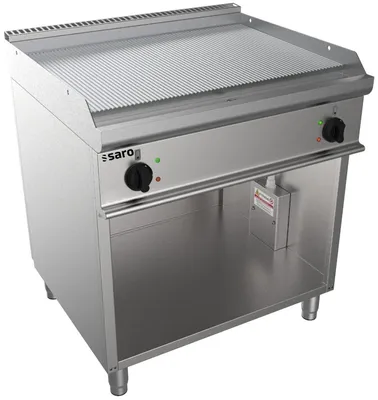 Image de Plaque de cuisson électrique à fond ouvert, modèle E7/Kte2Bar, dimensions : L 800, plaque de cuisson : 795 x 700, plaque de cuisson : 530 x H 850