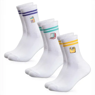 Produktbild von Occulto Damen & Herren Motiv Tennissocken 3er Pack (Modell: Rio) Maths 43-46