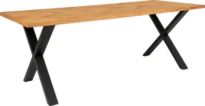 Produktbild von Esstisch >Bordeaux< in Natur, Eiche-Massiv - 95x75x200cm (BxHxT)