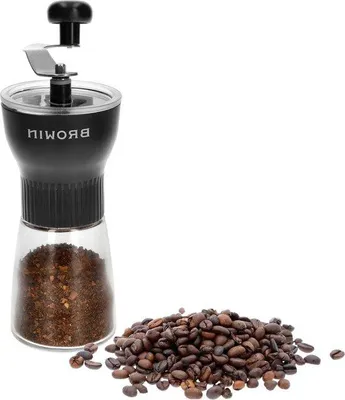 Produktbild von Handbetriebene Kaffee-Mühle mit verstellbarer keramischer Mahlstein - Schwarz - Mühle