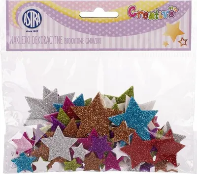 Immagine prodotto di Adesivi decorativi Astra stelle glitterate n. 351