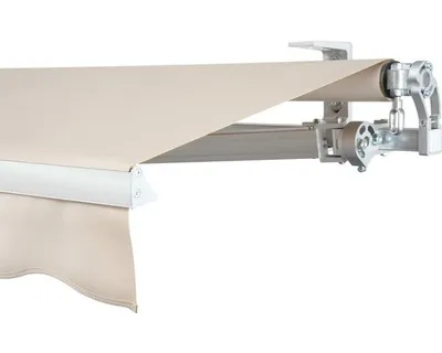 Produktbild von SOLUNA Gelenkarmmarkise Concept 3x2 Stoff Dessin 8902 Gestell Silber E6EV1 eloxiert Antrieb rechts inkl. Kurbel