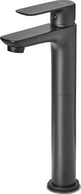Image de BELIANI Mitigeur évier laiton noir 28 cm finition mate monolevier accessoires salle de bain style moderne