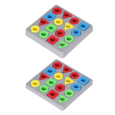 Immagine prodotto di Giocattolo per il riconoscimento di forme e colori per bambini, 4 colori, figure geometriche, giocattolo cognitivo e di apprendimento sensoriale