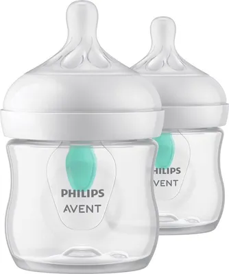 Productafbeelding van Avent Zuigfles Natural Airfree Duo (2 stuks)