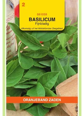 Imagen del producto de Oranjeband: Semillas de albahaca fina para hierbas aromáticas - 1 paquete de semillas