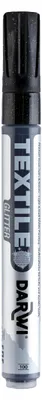Immagine prodotto di Marcatore tessile TEX GLITTER - Nero 6 ml