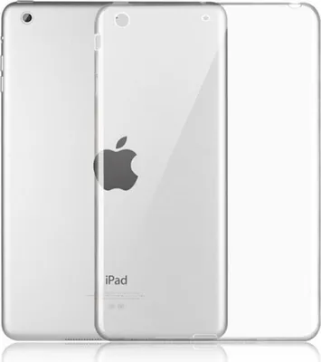 Productafbeelding van TPU hoesje voor Apple iPad 2017, 9.7 inch, rubberen hoes, flexibele siliconen case (transparant) + GRATIS stylus pen