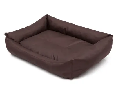Produktbild von Hundebett Hundesofa Liegen Hundekissen Sofa Hundekorb Bett Hundecouch Tierbett Weich Haustierbett Hundeliegen Kissen L - 62 x 43 cm Braun