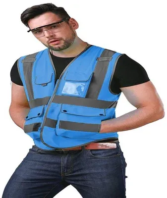 Productafbeelding van Reflecterend Veiligheidsvest met Pocket - Blauw
