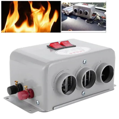 Produktbild von 12V Auto Warmluftgebläse Defroster Heizlüfter 600-800W Schnellheizung 3 Düsen verstellbar Doppelschalter leise kompakt tragbar Scheibenenteiser Winter