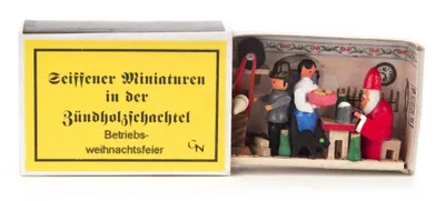 Produktbild von Zündholzschachtel Betriebsweihnachtsfeier BxHxT 5,4x4x1,5cm NEU