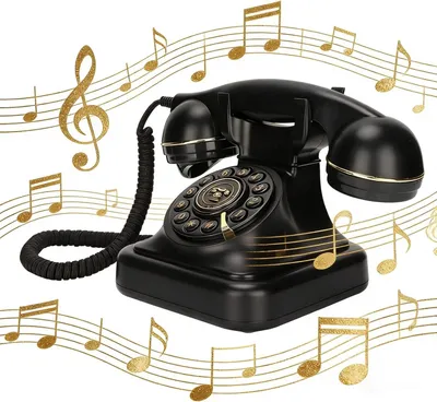 Image de Téléphone rétro, idéal pour une chambre, téléphone fixe, style vintage