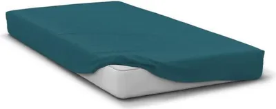 Productafbeelding van Microvezel spreihoes, 82 gram, 140 x 190 cm, zak van 30 cm diep, eendeblauw